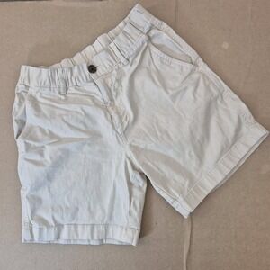 Bear Bottom Shorts Mens‎ Small 7" Inseam Chino Elastic Waist Beige